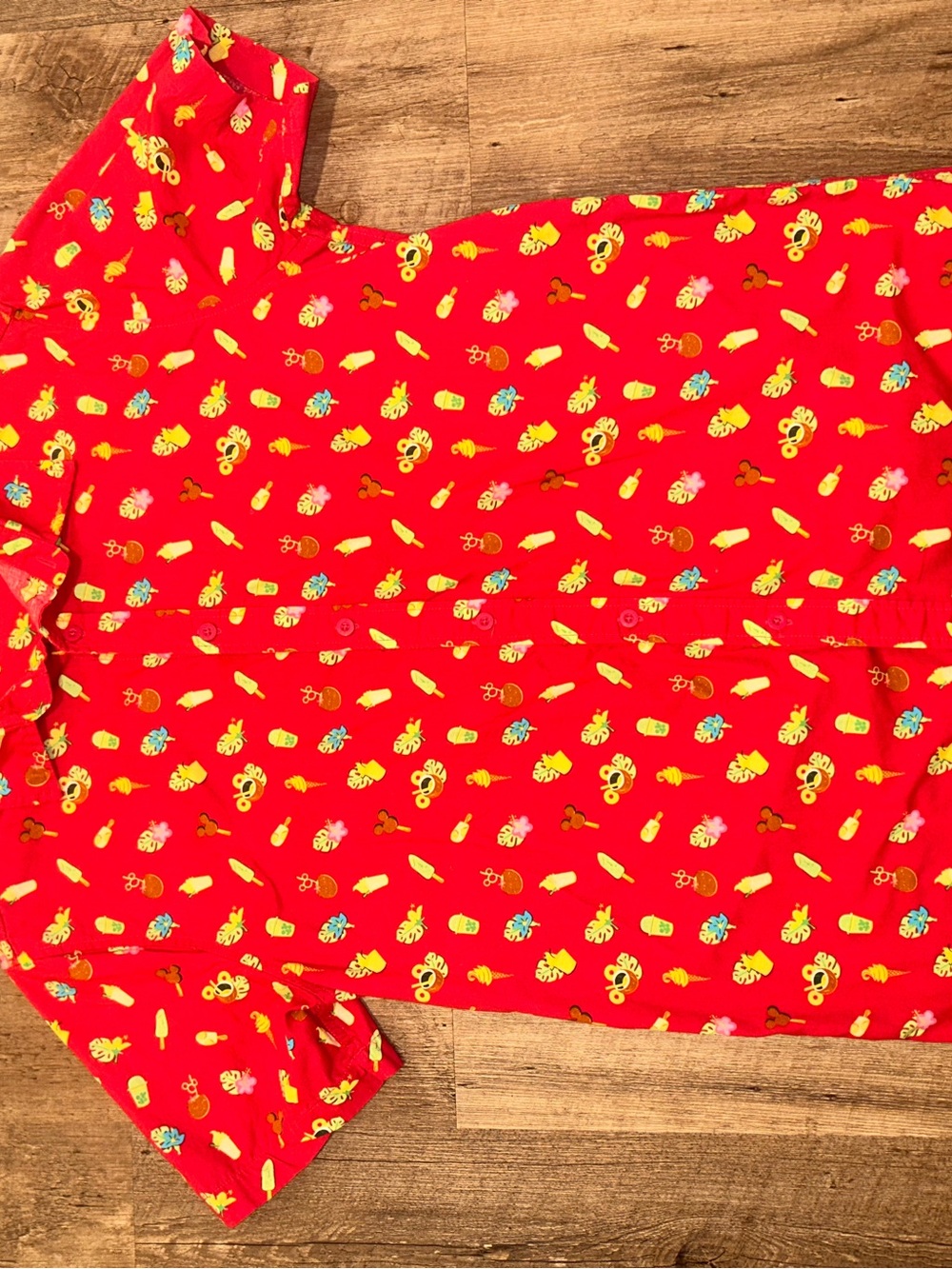 Kids Short Sleeve Red Print Top